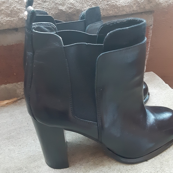 Sam Edelman heeled leather slide in booties - Picture 4 of 5